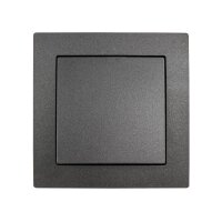 Wechselschalter McPower Flair, 250V~/10A, anthrazit, inkl. Rahmen, 20er-Pack