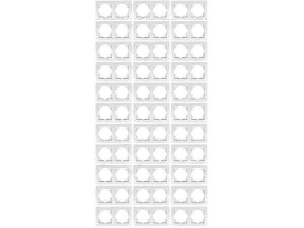 Rahmen McPower Flair, 2-fach, weiß, 33er-Pack