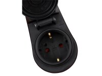 Steckdosenadapter McPower mit Schalter, 230V/3500W, IP44 - für Außen