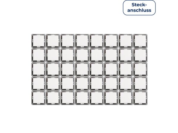 Wechselschalter McPower Flair, 250V~/10A, UP, Klemmanschluss, weiß, 40er-Pack
