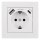 Schutzkontakt-Steckdose McPower Flair 1x USB-C 18W PD, 1x USB-A, weiß