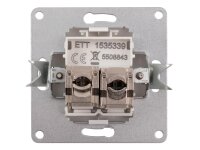 Netzwerk-Dose McPower Flair CAT6A, UP, weiß, vollgeschirmt