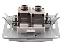 Netzwerk-Dose McPower Flair CAT6A, UP, weiß, vollgeschirmt