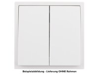 Serien-Schalter McPower Shallow 2-fach, 250V~/10A, UP, Klemmanschluss, weiß