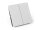 Serien-Schalter McPower Shallow 2-fach, 250V~/10A, UP, Klemmanschluss, weiß