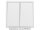 Serien-Schalter McPower Shallow 2-fach, 250V~/10A, UP, Klemmanschluss, weiß