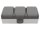Feuchtraum Dreifach-Steckdose McPower Secure, 250V~/16A, IP44, AP, grau