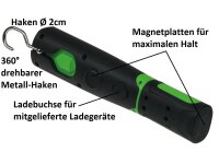 LED Stableuchte mit Akku "FlexiLED 300"LiIon Akku, Magnethalter, 3W, 270lm,IP44