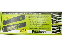 LED Stableuchte mit Akku "FlexiLED 300"LiIon Akku, Magnethalter, 3W, 270lm,IP44