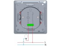 DELPHI Bewegungsmelder 160°, weiß LED geeignet,  250V~, Unterputz, 2-Draht