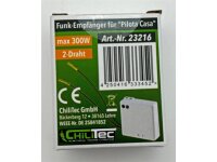 Funk-Empfänger für "Pilota Casa" 2-DrahtIP20, 230V, 433,92Mhz, max. 300W