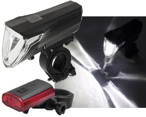 Fahrrad LED-Beleuchtungsset "CFL 60 pro"60Lux, StVZO zugelassen, Lithium-Akku