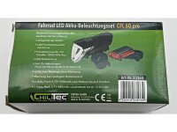 Fahrrad LED-Beleuchtungsset "CFL 60 pro"60Lux, StVZO zugelassen, Lithium-Akku
