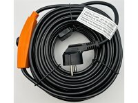 Heizkabel mit Temperaturfühler, 12m 192Watt, Frostschutz für Wasserleitungen