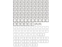Schalter und Steckdosen Set McPower Flair Megaset 100-teilig, weiß