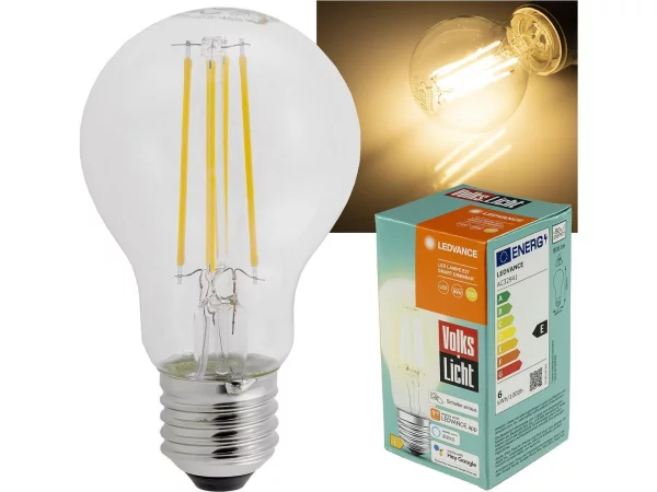 LED Glühlampe E27 OSRAM "LedVance"6W,...