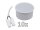 Einbauleuchten-Set McShine, 10xRahmen, 10xLED-Modul, 7W, 608lm, 230V, Edelstahl