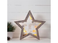 LED-Dekostern Fauna, 10 LEDs, warmweiß,...