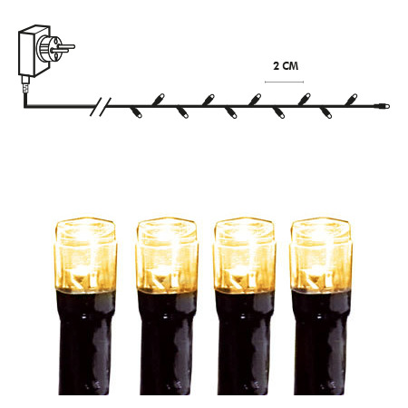 LED- Lichterkette Serie LED, 800 LED, warmweiß, 16m, outdoor, mit Trafo