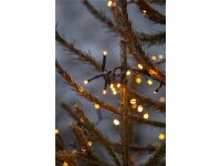 LED- Lichterkette Serie LED, 8W, 1200 LEDs, warmweiß, 24m, outdoor, mit Trafo
