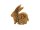 Dekoartikel Hase mit Rinde aus Holz 8 cm