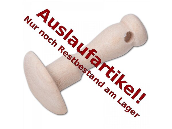 Minipassierpilz, mit Bohrung aus Holz 3 cm