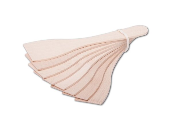 Raclette Schaber, 8 im Satz aus Holz 17,2 cm