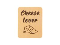 Untersetzer, rechteckig mit Motiv Cheese lover" aus...
