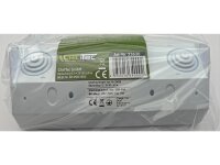 3-fach Steckdosenblock, weiß 250V~/ 16A, Aufbaumontage