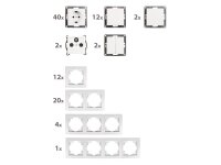 Schalter und Steckdosen Set McPower Flair Einfamilienhaus...