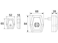 Funk-Klingel-Set "Pilota Porta" Klingeltaster + 230V-Empfänger