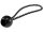 Spanngummi mit Kugel, 12er Pack Elastisch, Länge 12cm, schwarz