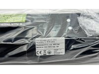 5-fach Steckdosenblock, schwarz 250V~/ 16A, Aufbaumontage