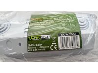 2-fach Steckdosenblock + 2x USB, weiß 250V~/ 16A, Aufbaumontage, USB 3,1A