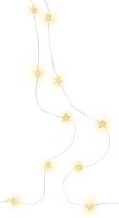 20er LED-Silberdraht-Lichterkette "Sterne"
