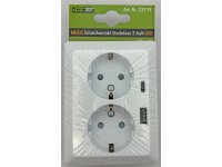 MILOS Schutzkontakt-Steckdose 2-fach 250V~/ 16A, 1x UP, USB A+C/PD, weiß matt