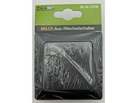 MILOS Wechsel Schalter, UP, 250V 10A, inkl. Rahmen, Klemmanschluss, anthrazit