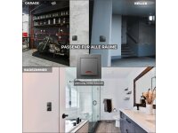 Schalter McPower Flair, 250V~/10A, UP, anthrazit mit Kontroll-Leuchte