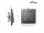 Schalter McPower Flair, 250V~/10A, UP, anthrazit mit Kontroll-Leuchte