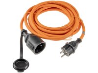 Verlängerungskabel 5m, IP44, Orange H07RN-F 3G1,5 , Stecker / Kupplung