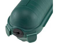 Kabelschutzbox für Aussen IP44 LxØ 21x8cm, mit Wandhalterung, Grün