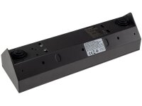 4-fach Steckdosenblock, USB-A+C, schwarz 250V~/ 16A, Aufbaumontage, USB 3,1A, PD