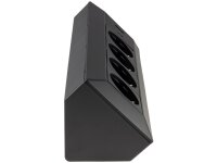 4-fach Steckdosenblock, USB-A+C, schwarz 250V~/ 16A, Aufbaumontage, USB 3,1A, PD