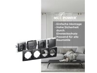Rahmen McPower Flair, 4-fach, matt schwarz