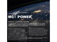 Schutzkontakt-Steckdose McPower Flair 250V~/16A, UP Einsteckschutz, matt schwarz
