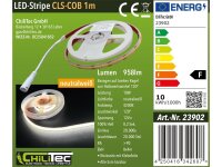 LED-Stripe "CLS-COB V2" 1m, neutralweiß 12V, 10W,  958 Lumen